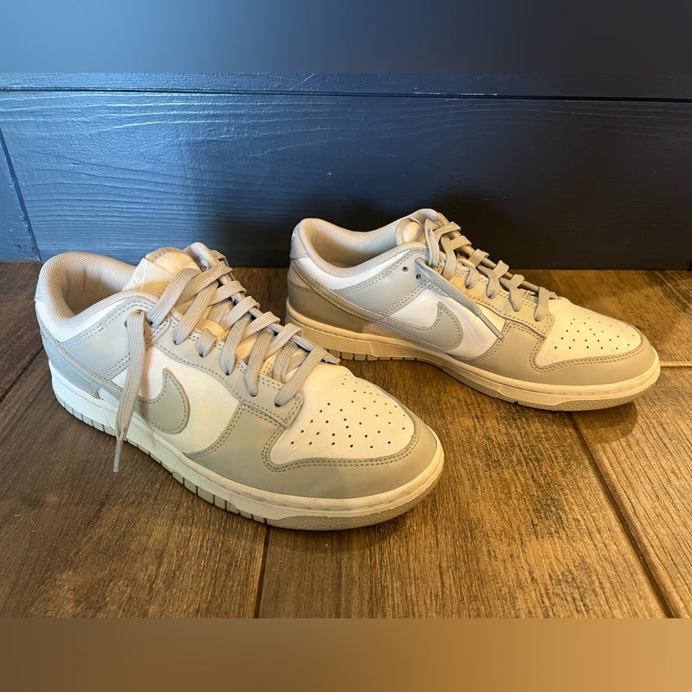 Nike Dunk Low Retro white/grey fog. Worn 2X but were just a little too big.
